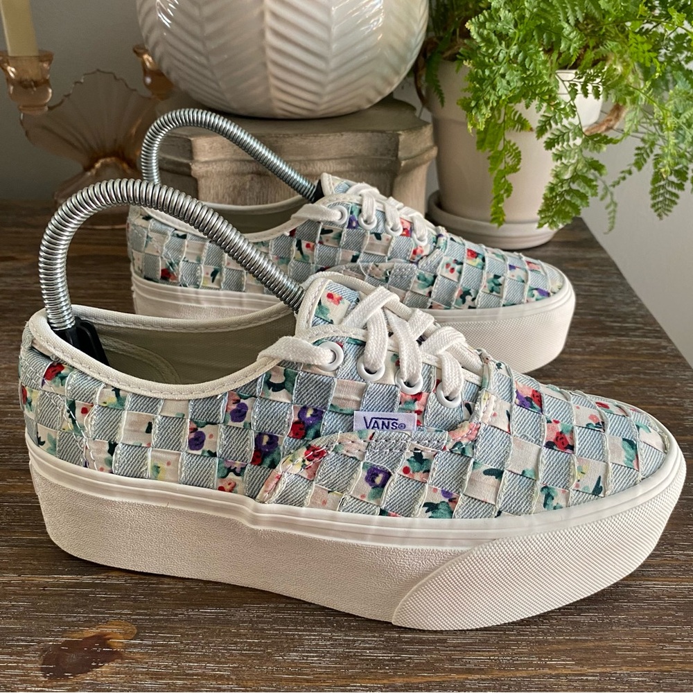 VANS Authentic Stackform Woven Platform Floral De… - image 3